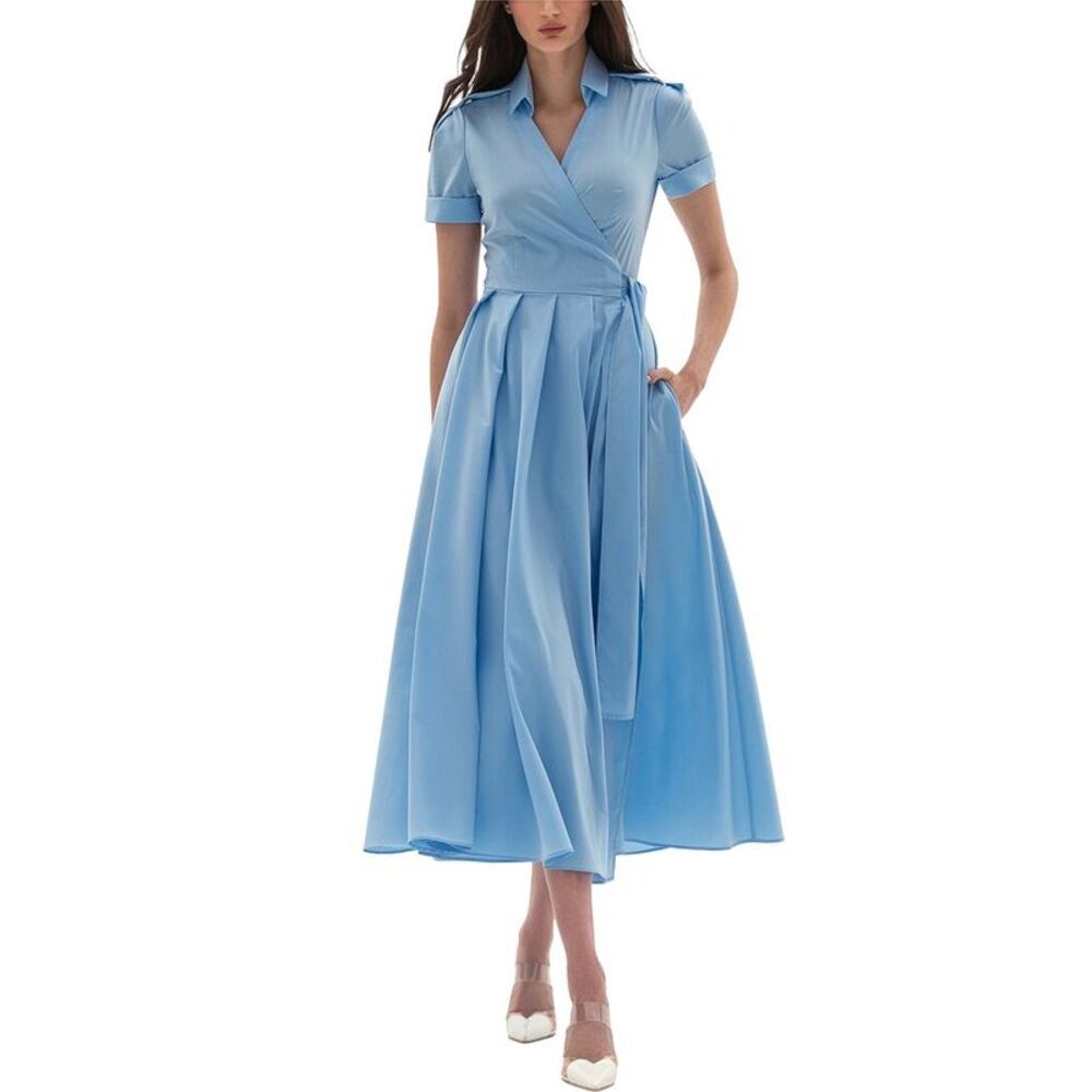 Bgl Womens  Shirt Dress, Blue